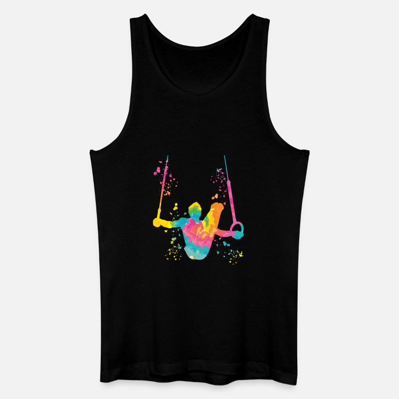 Kunstturner Ringe Kunstturnen - Männer Bio Tank Top - Schwarz