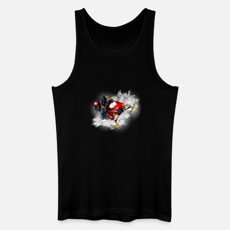 Snowmobile - Männer Bio Tank Top - Schwarz