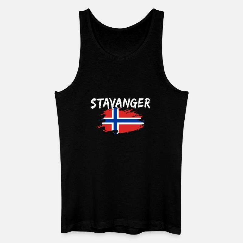 Stavanger Norwegen - Männer Bio Tank Top - Schwarz