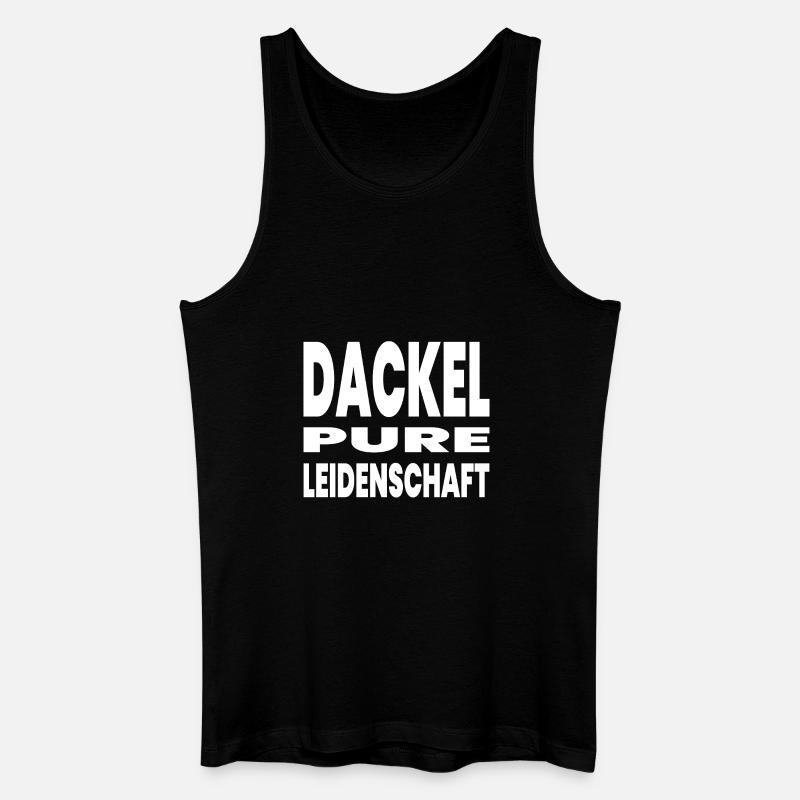 Dackel - Männer Bio Tank Top - Schwarz