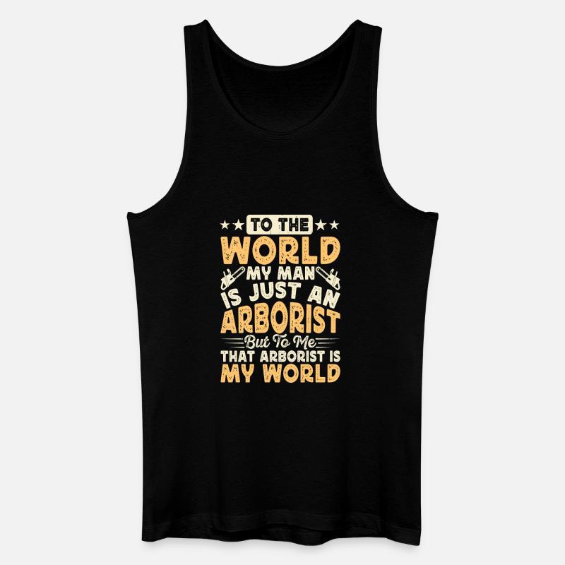Baumpfleger Holzarbeiter Waldarbeiter Geschenk - Männer Bio Tank Top - Schwarz