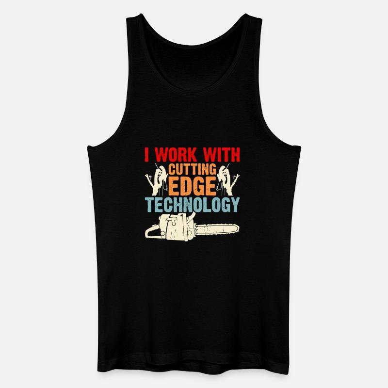 Baumpfleger Holzarbeiter Waldarbeiter Geschenk - Männer Bio Tank Top - Schwarz