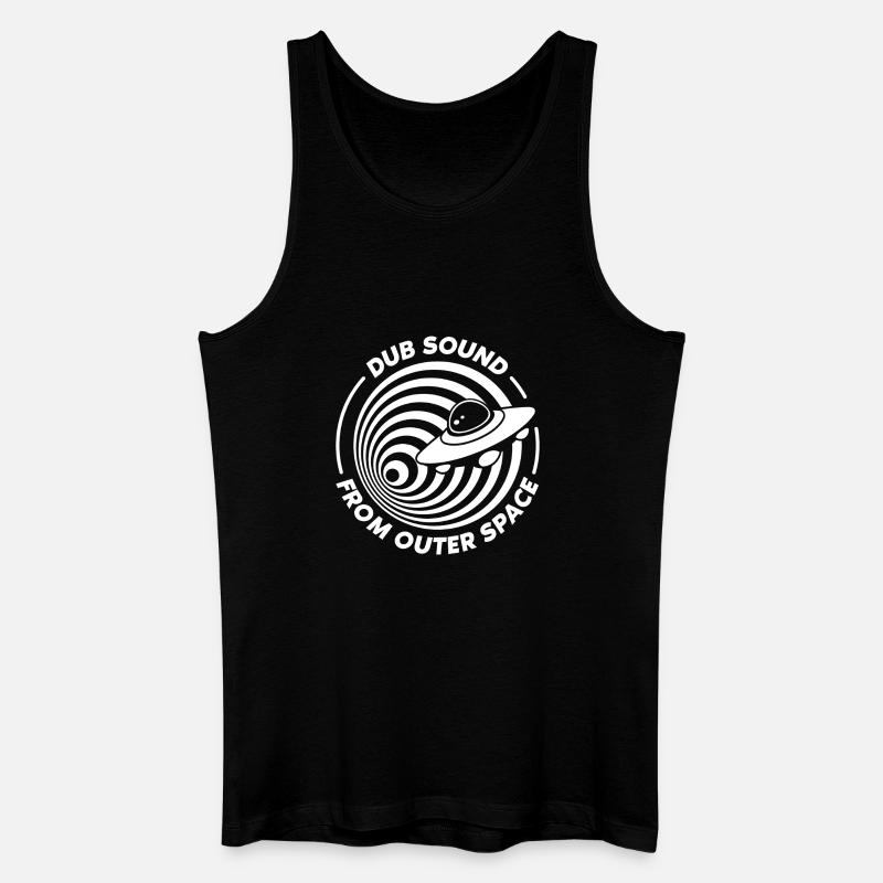 Dub Spatial OVNI Vortex - Débardeur bio Homme - noir