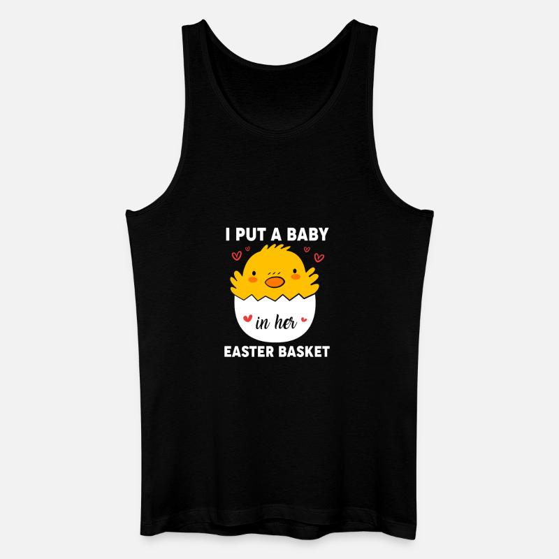 Gender Reveal Ostern Werdende Mutter - Männer Bio Tank Top - Schwarz