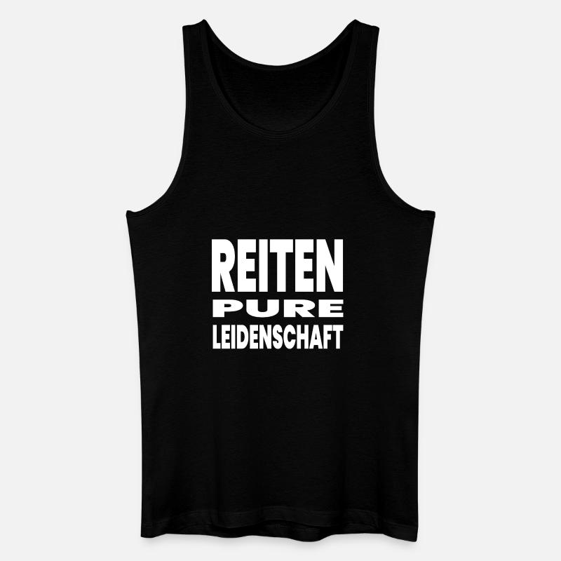 Pferde - Männer Bio Tank Top - Schwarz