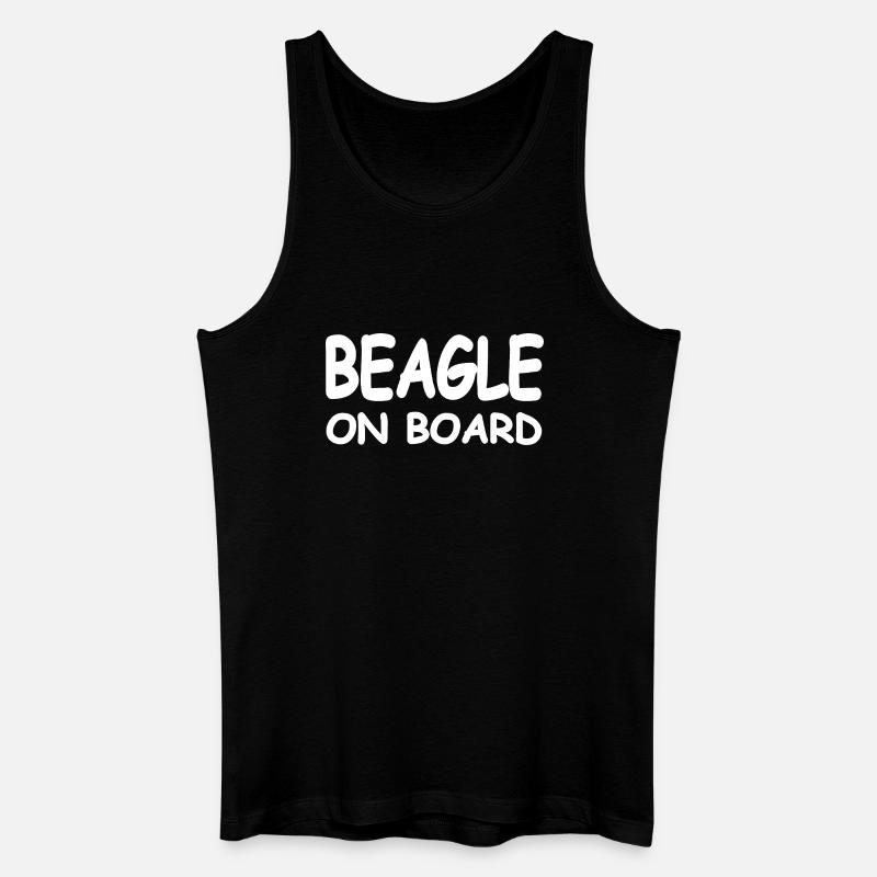 Beagle - Männer Bio Tank Top - Schwarz