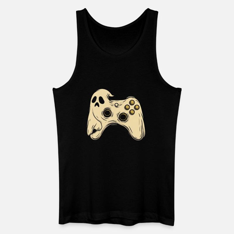 Geisterpad Retro Arcade - Männer Bio Tank Top - Schwarz