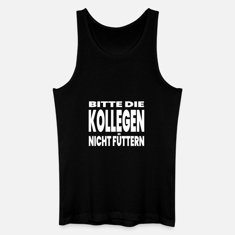 Kollegen - Männer Bio Tank Top - Schwarz