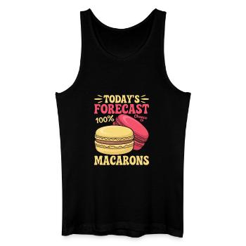 Macaron French Desserts - Men’s Organic Tank Top - black - Front