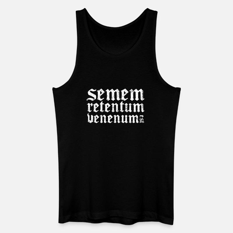 Venenum Est - Männer Bio Tank Top - Schwarz