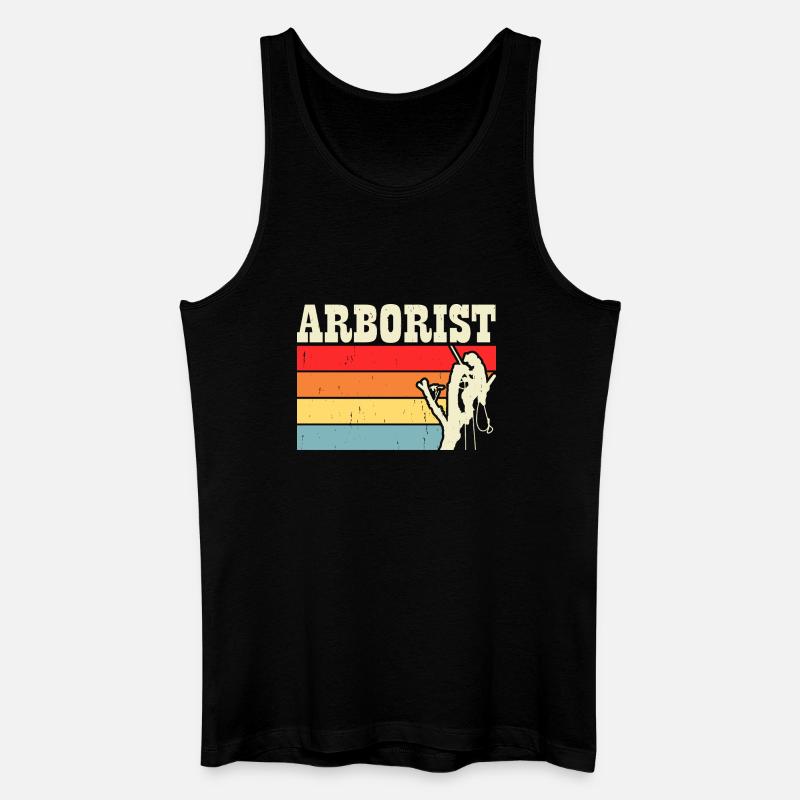 Baumpfleger Holzarbeiter Waldarbeiter Geschenk - Männer Bio Tank Top - Schwarz