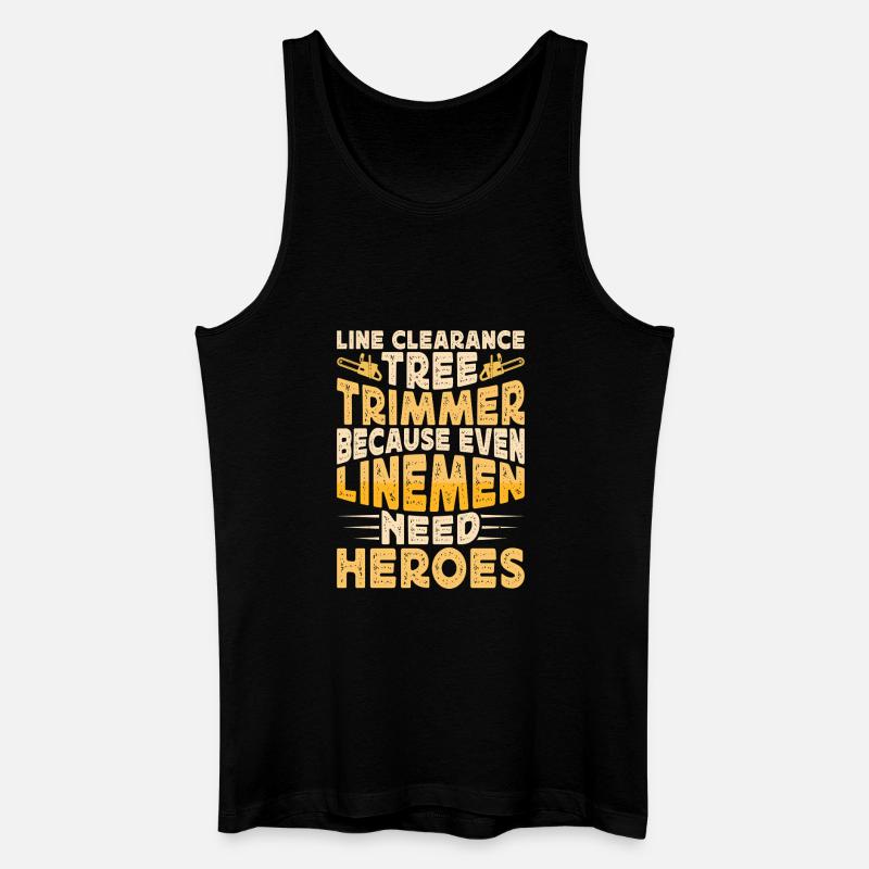 Baumpfleger Holzarbeiter Waldarbeiter Geschenk - Männer Bio Tank Top - Schwarz