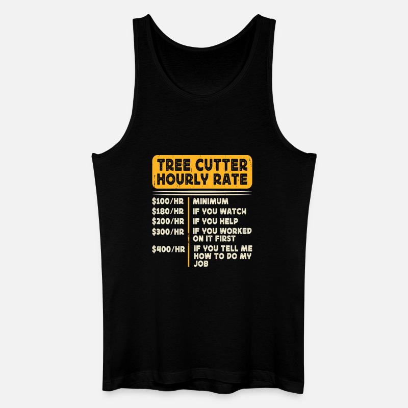 Baumpfleger Holzarbeiter Waldarbeiter Geschenk - Männer Bio Tank Top - Schwarz