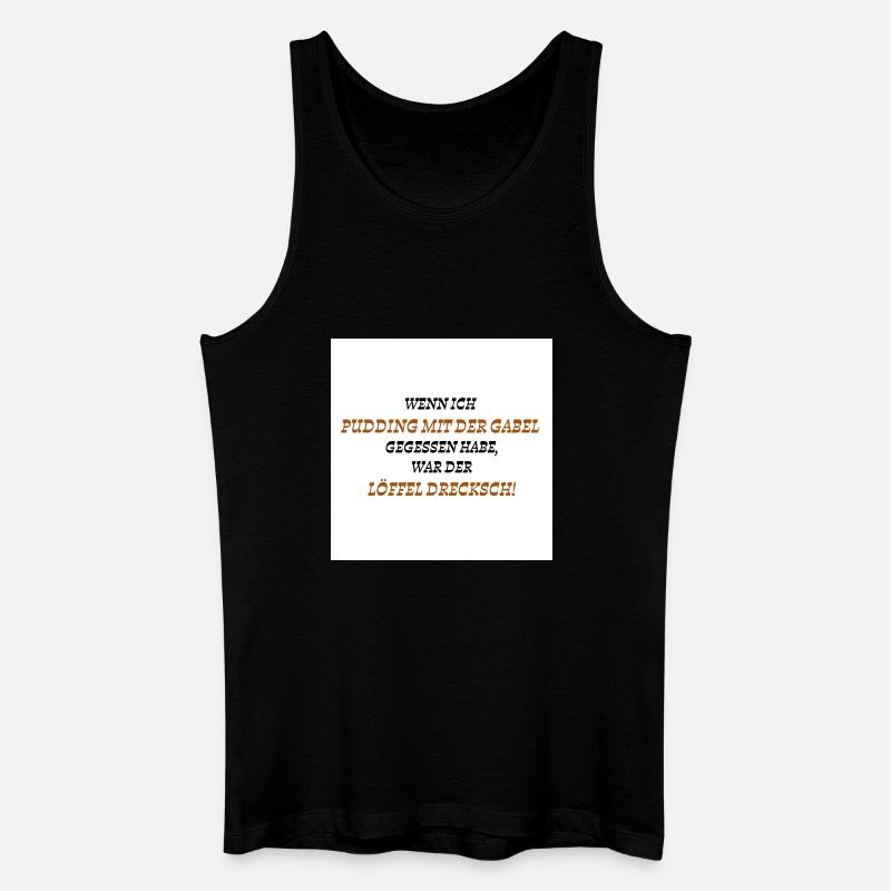 Dreckscher Löffel - Männer Bio Tank Top - Schwarz