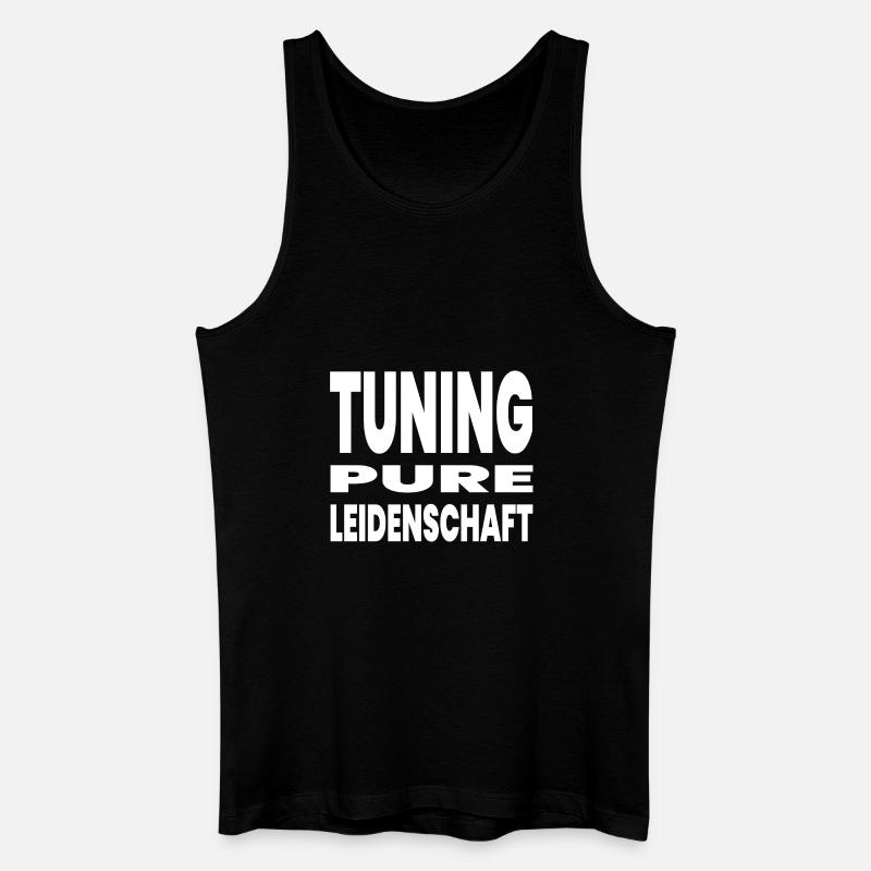 Tuning - Männer Bio Tank Top - Schwarz