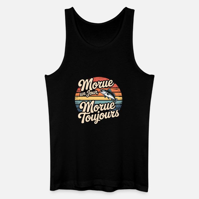 Einmal Kabeljau Kabeljau - Männer Bio Tank Top - Schwarz
