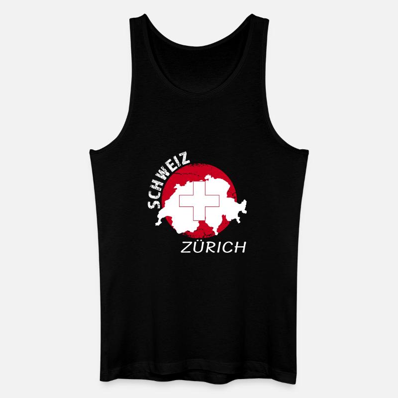 Zürich - Männer Bio Tank Top - Schwarz