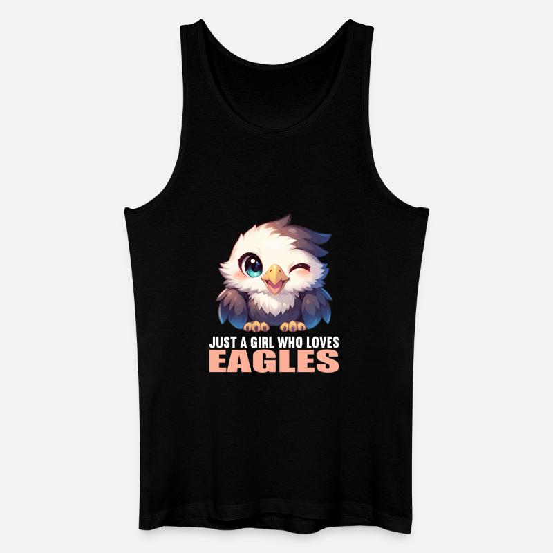 Adler - Männer Bio Tank Top - Schwarz