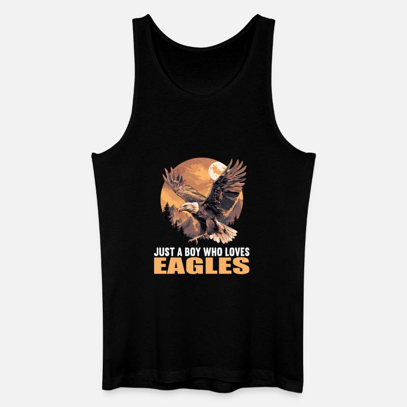 Adler - Männer Bio Tank Top - Schwarz