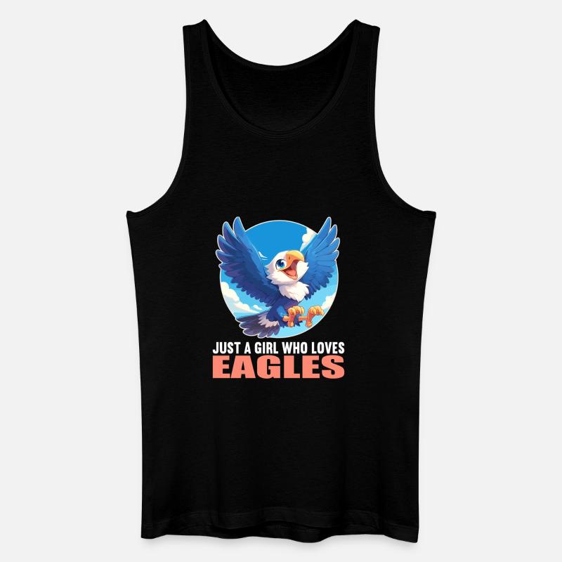 Adler - Männer Bio Tank Top - Schwarz