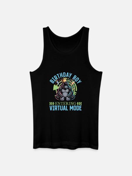 Anniversaire Gamer VR - Débardeur bio Homme - noir