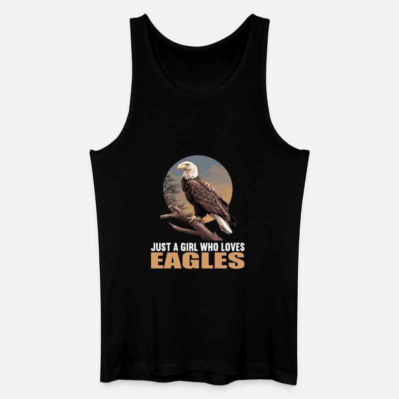 Adler - Männer Bio Tank Top - Schwarz