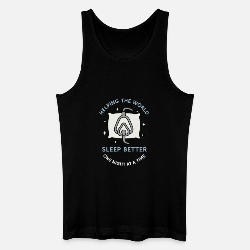 Schlaftechnologe Polysomnographic Tech Rpsgt - Männer Bio Tank Top - Schwarz