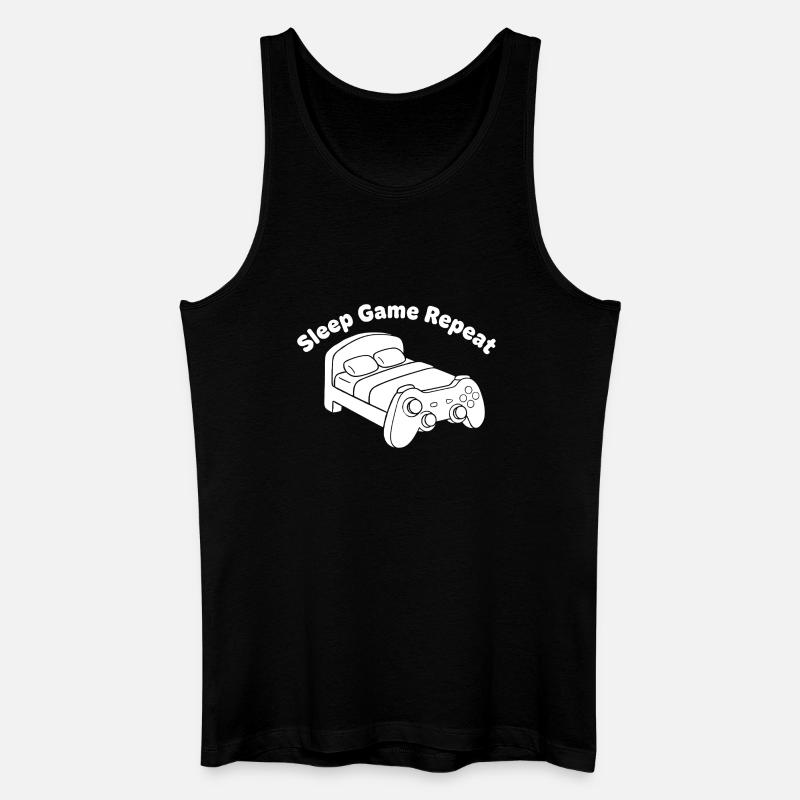 Gaming Bett Controller Design - Männer Bio Tank Top - Schwarz