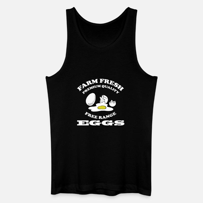 EGGS - Männer Bio Tank Top - Schwarz