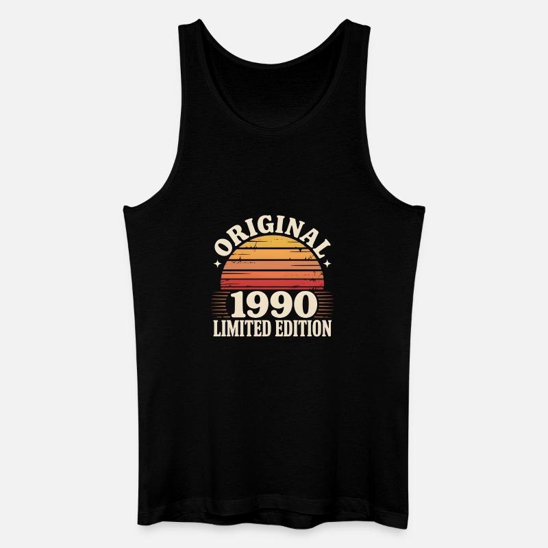 Original 1990 Edition Retro Soleil - Männer Bio Tank Top - Schwarz