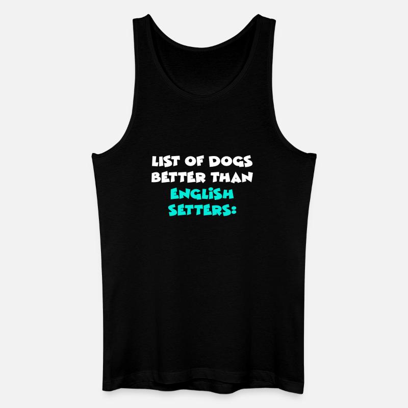 English Setter Englischer Setter - Männer Bio Tank Top - Schwarz