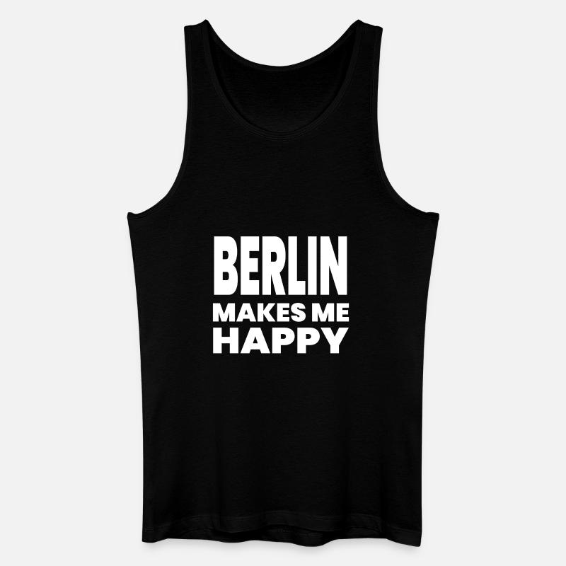 Berlin - Männer Bio Tank Top - Schwarz