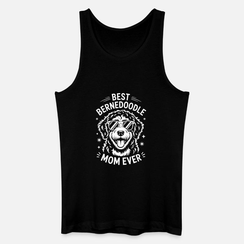 Bernedoodle Spruch Mama Witz Bernedoodle Geschenk - Männer Bio Tank Top - Schwarz