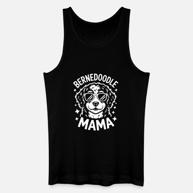 Bernedoodle Spruch Mama Witz Bernedoodle Geschenk - Männer Bio Tank Top - Schwarz