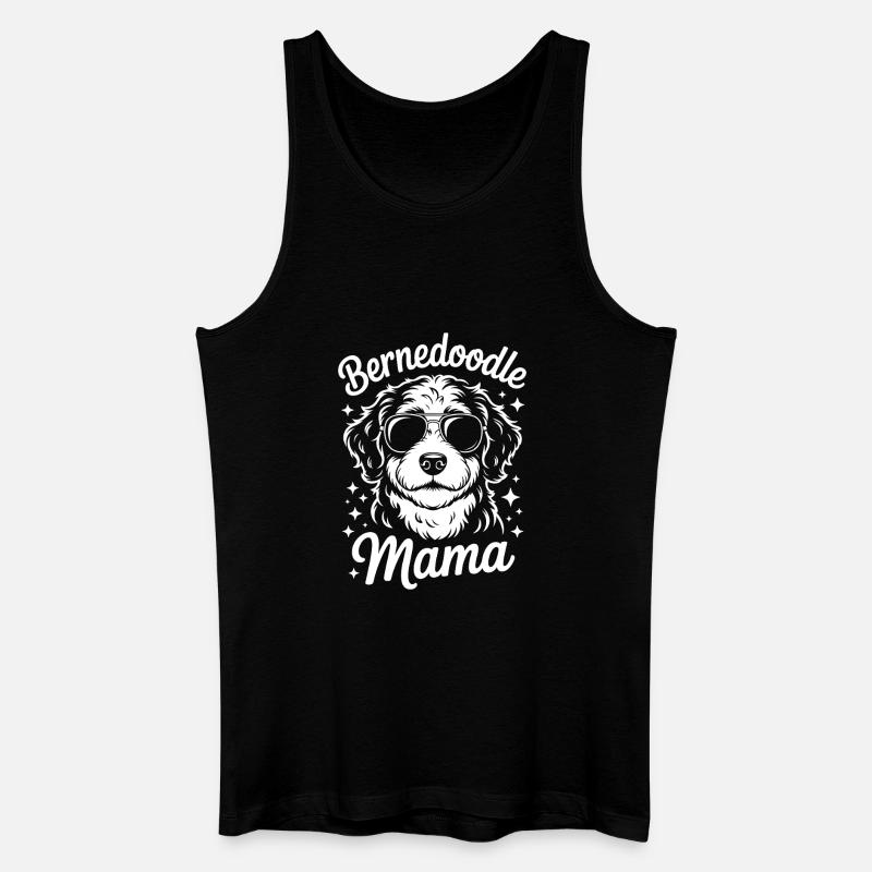 Bernedoodle Spruch Mama Witz Bernedoodle Geschenk - Männer Bio Tank Top - Schwarz