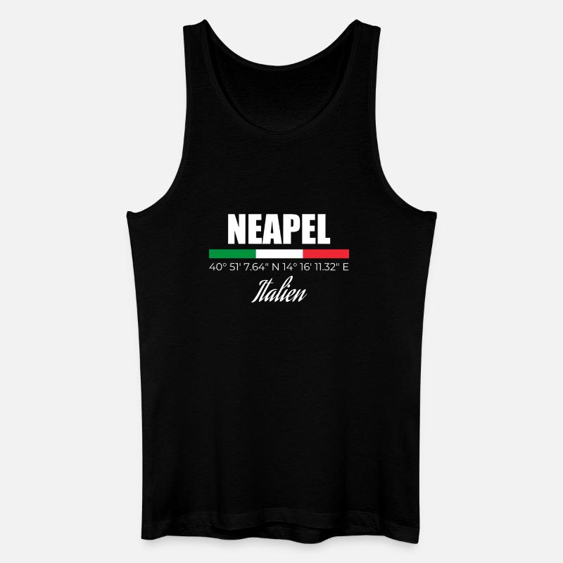 Neapel - Männer Bio Tank Top - Schwarz