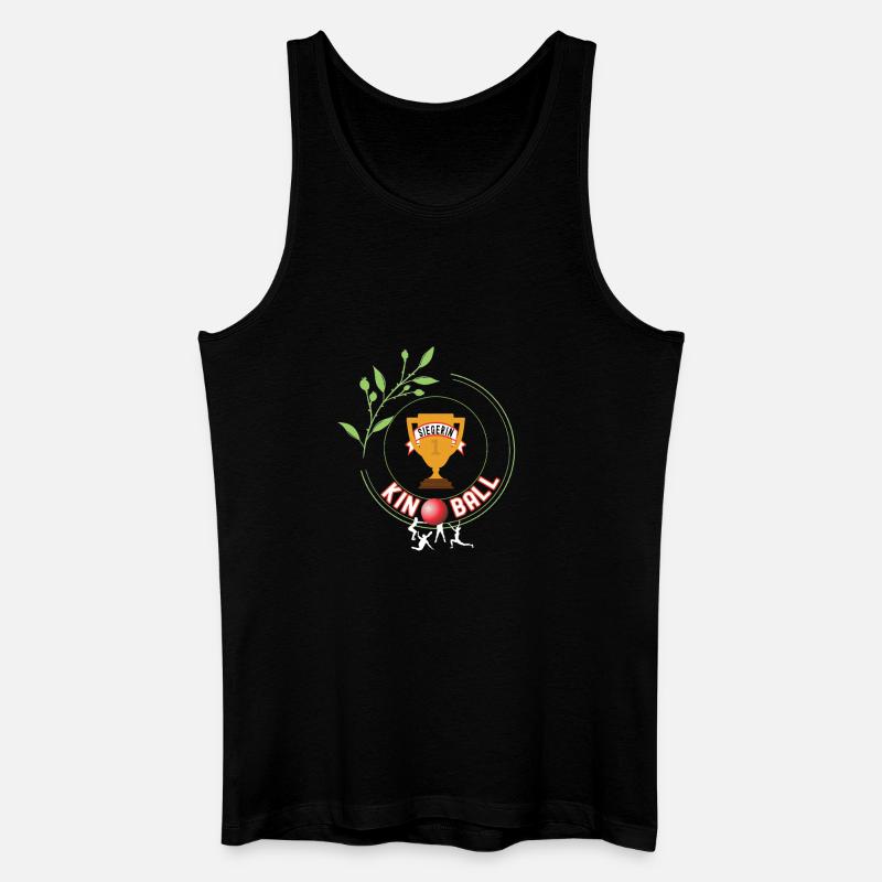 Kinball Siegerin Gewinner Turnier Meisterschaft - Männer Bio Tank Top - Schwarz