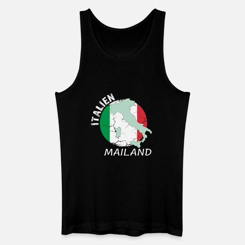 Mailand - Männer Bio Tank Top - Schwarz