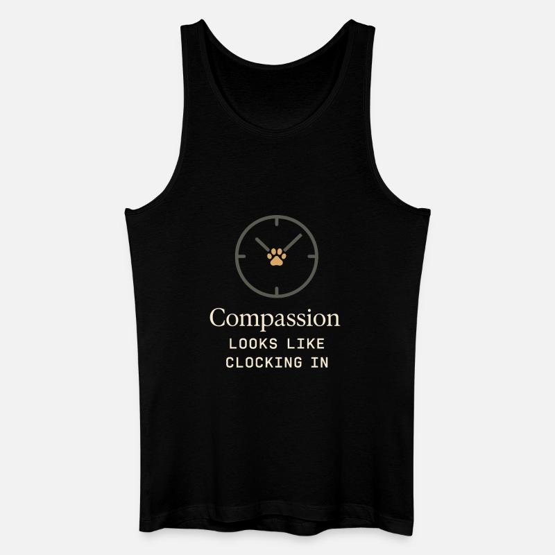 Tierheimmitarbeiter, Tierrettungs-freiwilliger - Männer Bio Tank Top - Schwarz