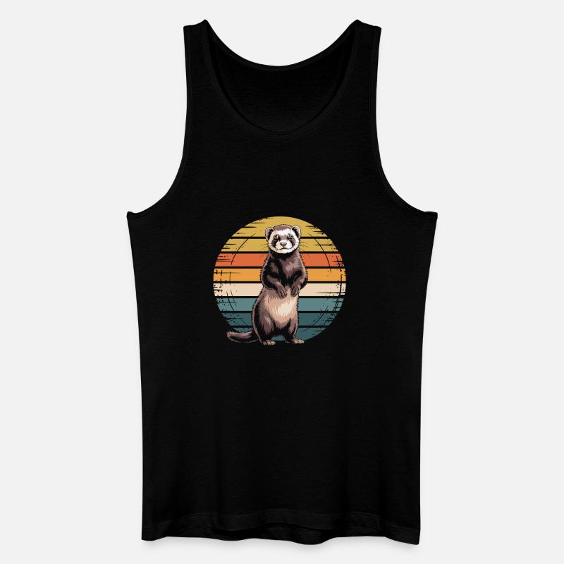 Frettchen - Männer Bio Tank Top - Schwarz