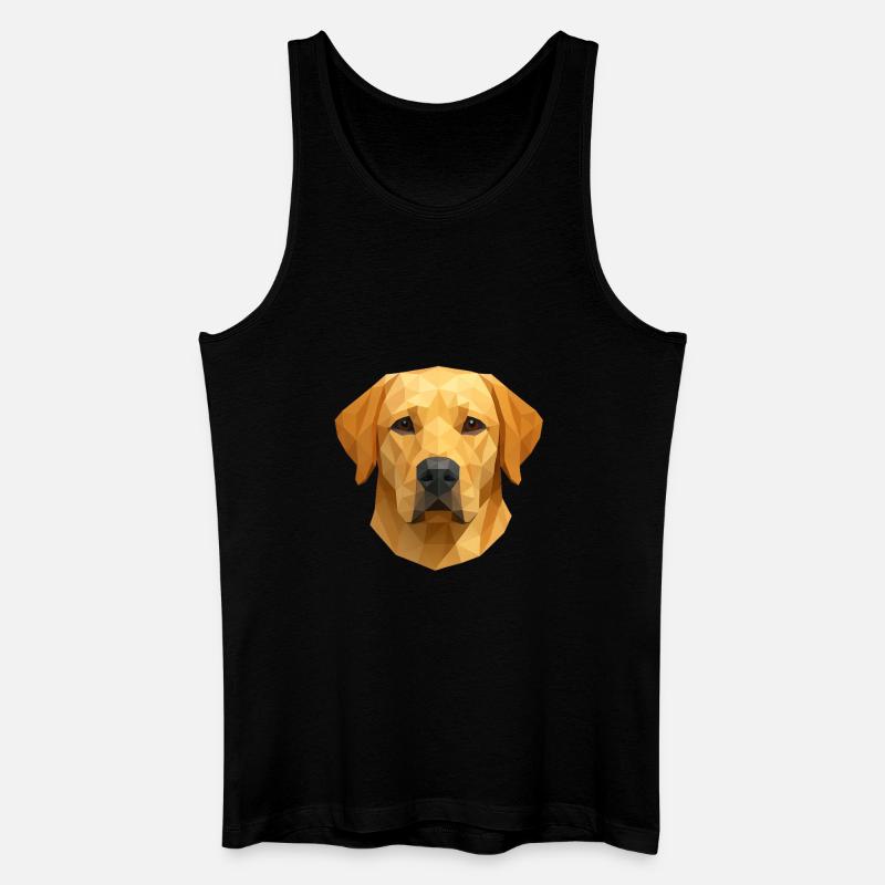 Polygon Labrador Retriever Geschenk - Männer Bio Tank Top - Schwarz