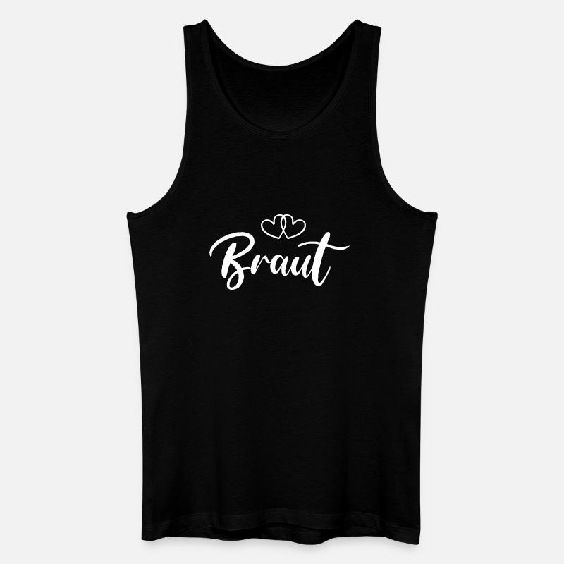 Brauttraum Hochzeitsschrift - Männer Bio Tank Top - Schwarz