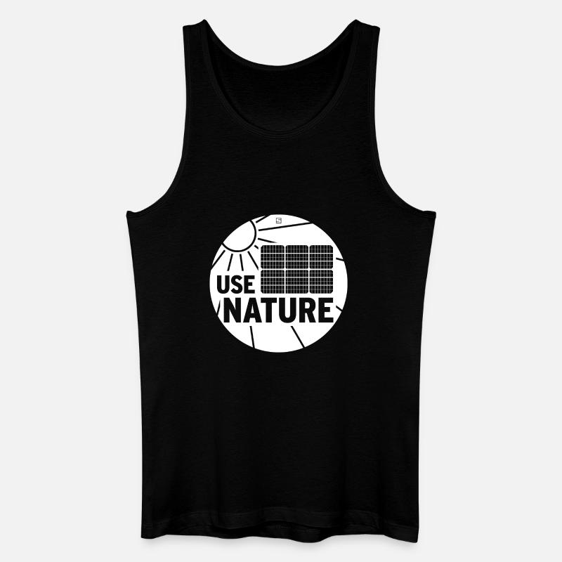 USE NATURE - Männer Bio Tank Top - Schwarz