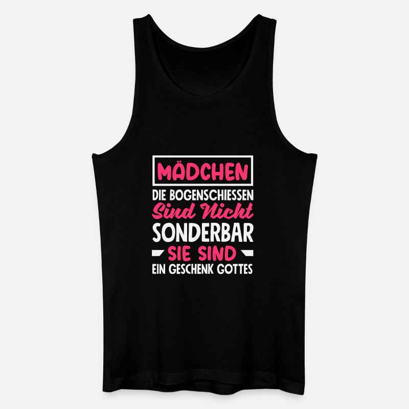 Bogenschießen Bogenschütze Geschenk - Männer Bio Tank Top - Schwarz