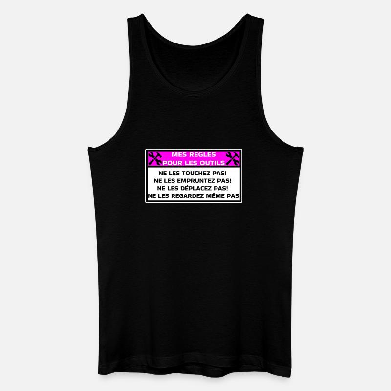 My rules for tools - Men’s Organic Tank Top - black
