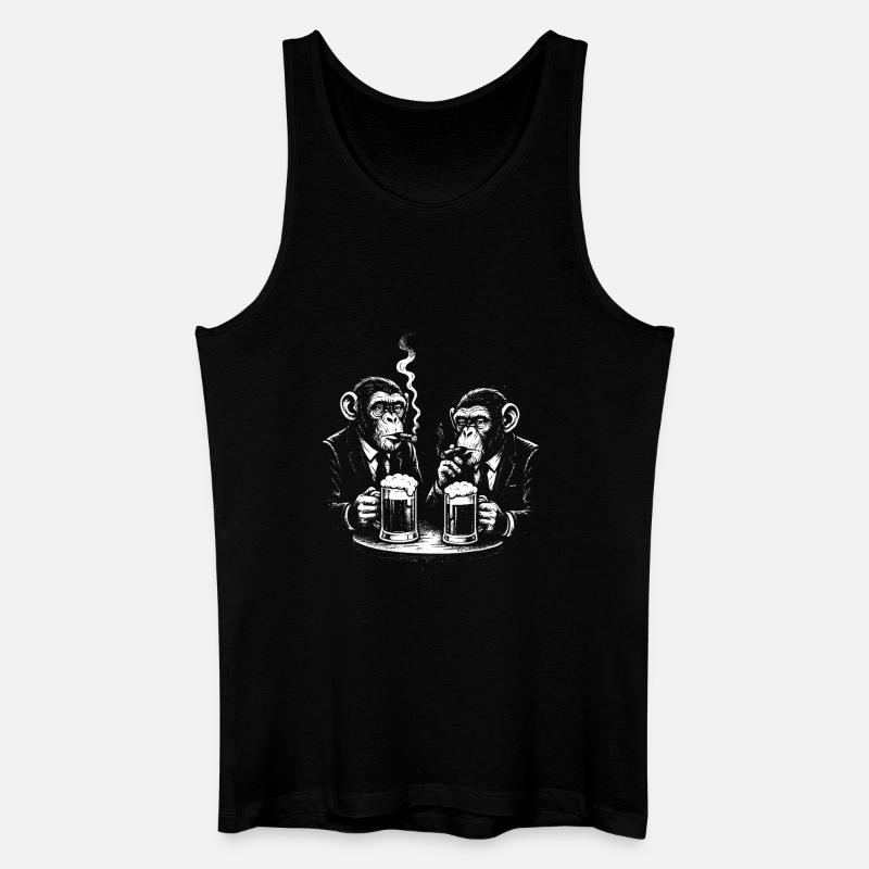 Scène du bar Midnight Monkeys - Débardeur bio Homme - noir