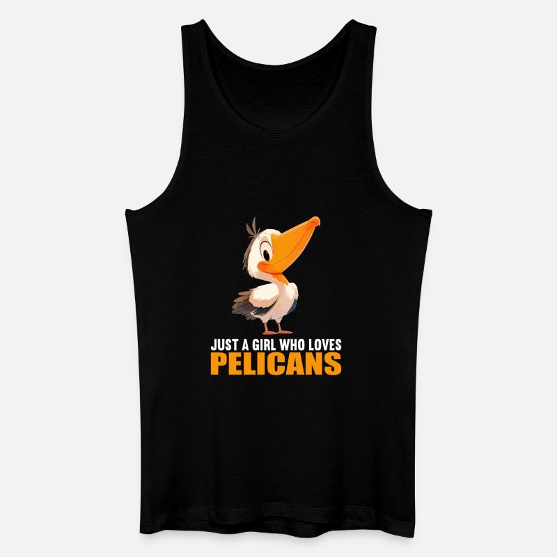 Pelikane Pelikan - Männer Bio Tank Top - Schwarz