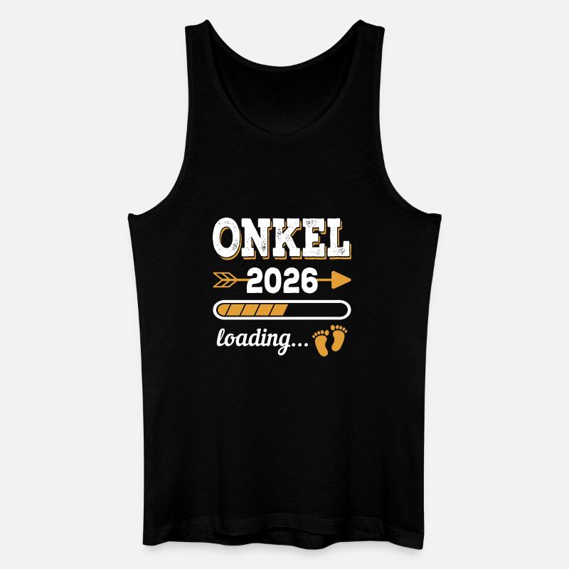 Uncle 2026 Loading Future Uncle Gift - Men’s Organic Tank Top - black