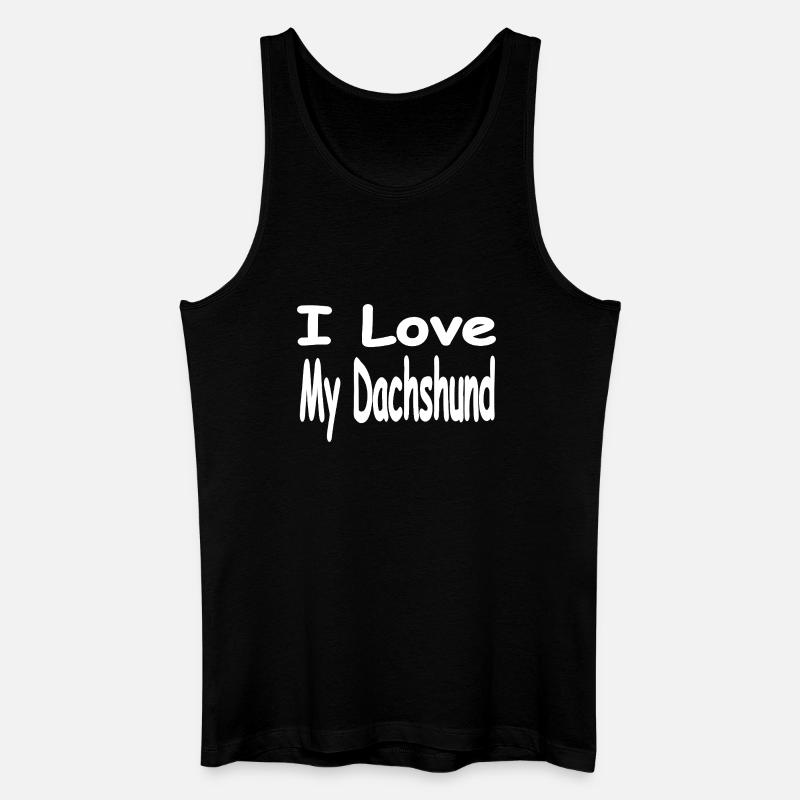 Dackel - Männer Bio Tank Top - Schwarz