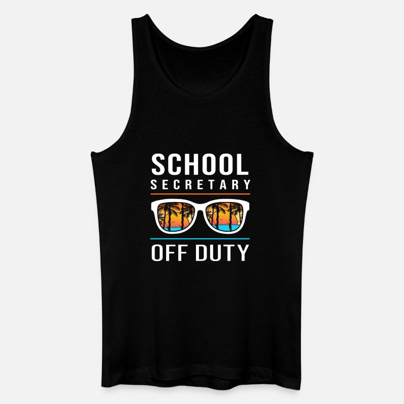 Schulsekretärin Sekretärin Schule - Männer Bio Tank Top - Schwarz
